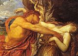 George Frederick Watts Wall Art - Orpheus and Eurydice detail